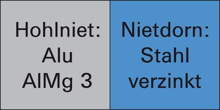 GESIPA Blindniet-Mini-Pack Alu 3x12mm 100 Stück