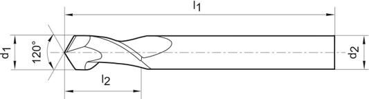 FORMAT Multifunktionswerkzeug 6,0mm 120 Grad VHM