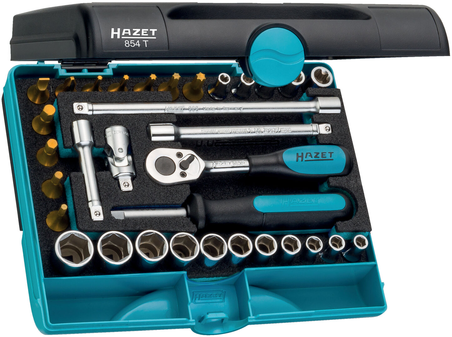 HAZET Steckschl.Grt. 1/4" 33tlg. 854T