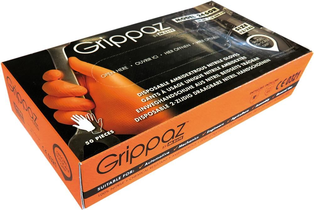 Handschuh Grippaz,Gr. L, schwarz(Box a 50 St.)