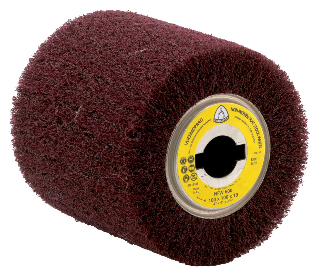 KLINGSPOR Vliesrad NFW600 coarse 100x100x19mm