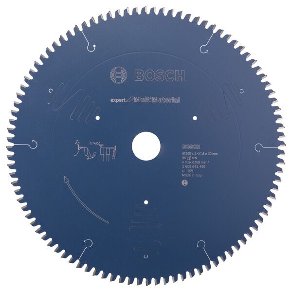 BOSCH Kreissägeblatt HW Expert 300x30x2,4 96 T TR
