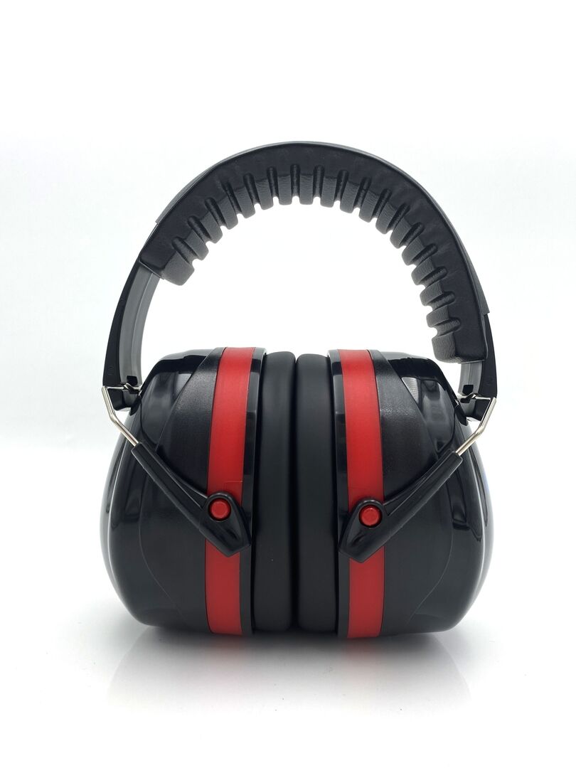 WEMAG Kapselgehörschutz schwarz/rot SNR: 32 dB A