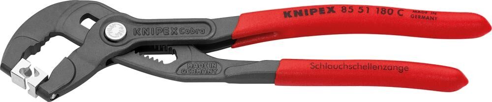 KNIPEX Schlauchschellenzange 180mm für Click-Schellen Kunststoff atramentiert 85 51 180 C