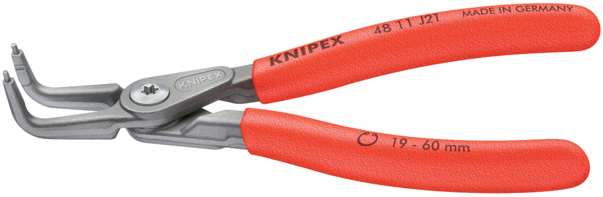 KNIPEX Präzision-Sicherungsringzange für Innenringe 165mm 48 21 J21