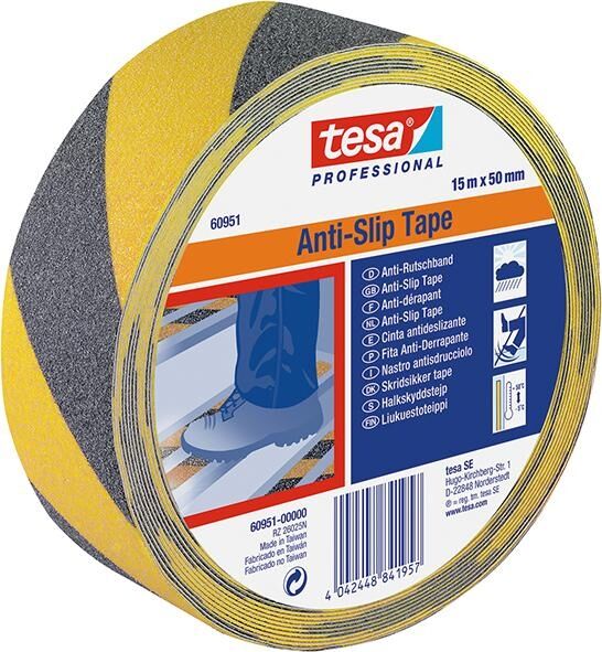 TESA Anti-Rutsch 15mx50mm schwarz/gelb