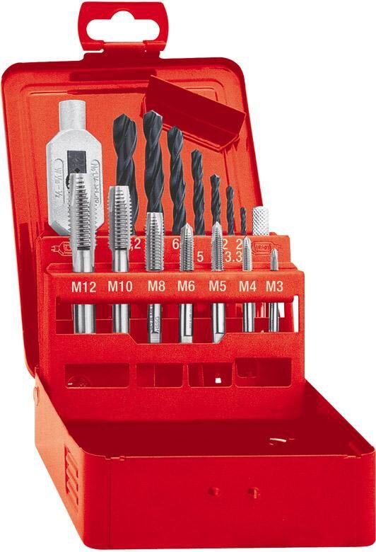 FORMAT Einschnittgewindebohrersatz DIN352 HSS M3-M12