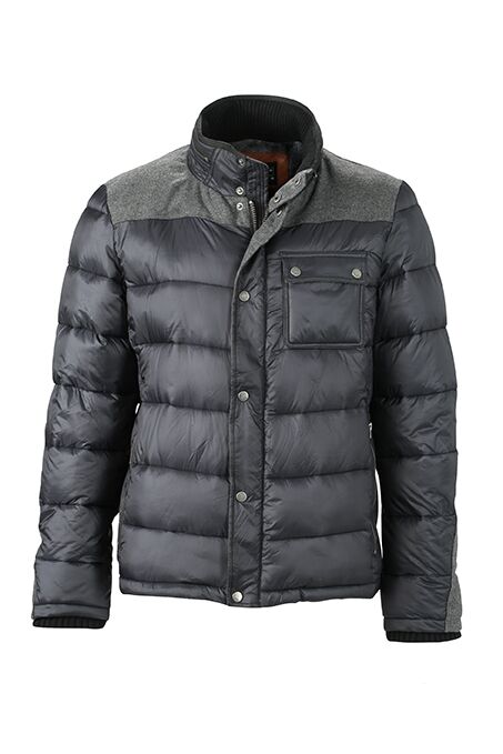 JAMES & NICHOLSON JN Mens Winter Jacket JN1100 100%PA coal-black Größe L