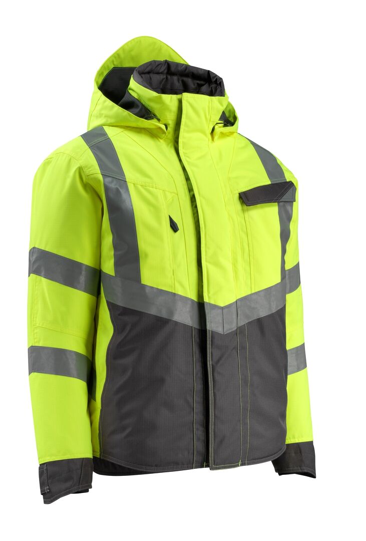 MASCOT Warnschutz Winterjacke Hastings Gr. M hi-vis gelb/anthrazit 15535-231