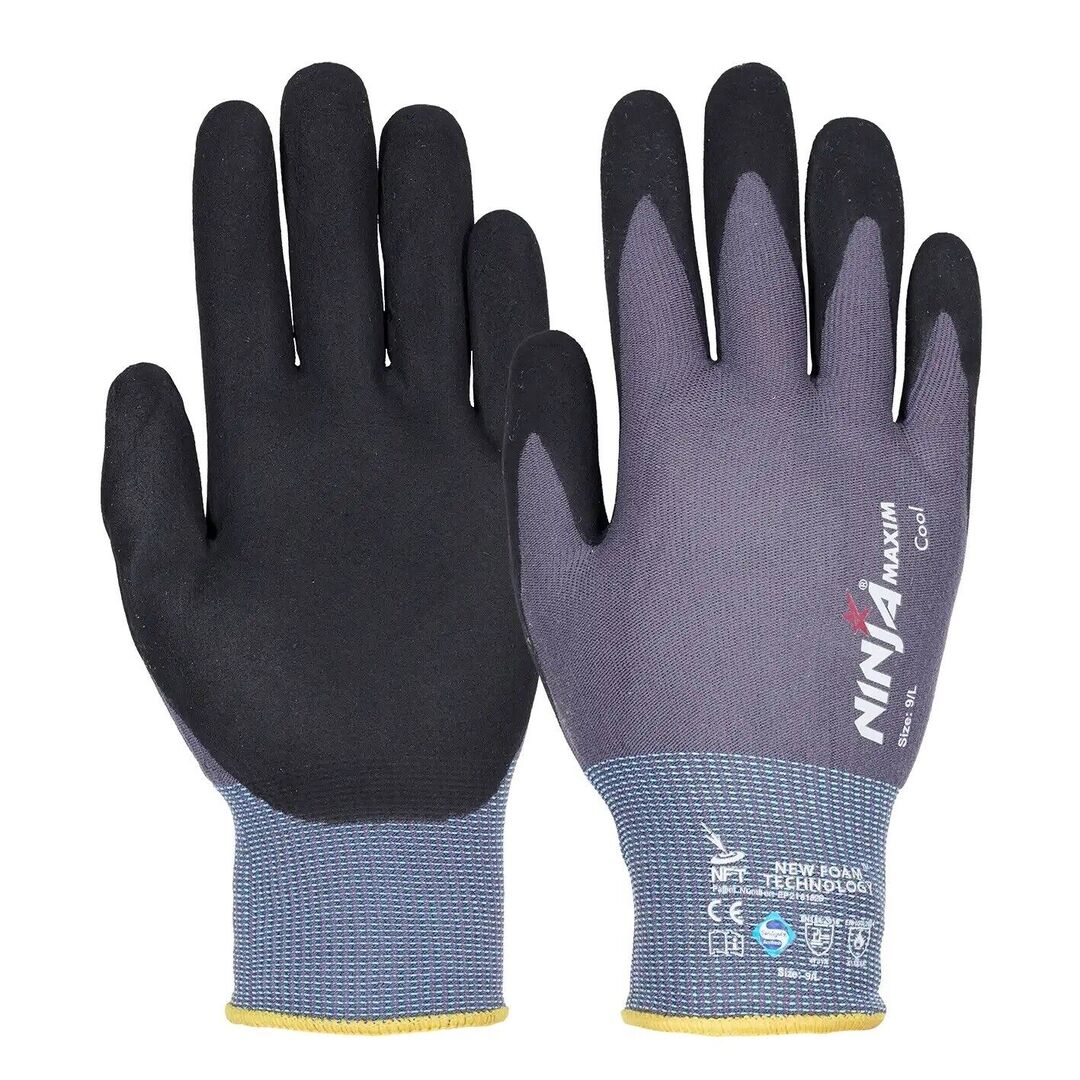 NINJA Arbeitshandschuhe Maxim Gr. 6 Nitrilbeschichtung