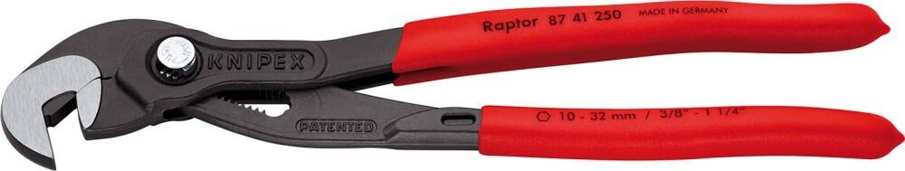 KNIPEX Schraubzange 250mm rutschhemmend Kunststoff überzogen grau atramentiert 87 41 250