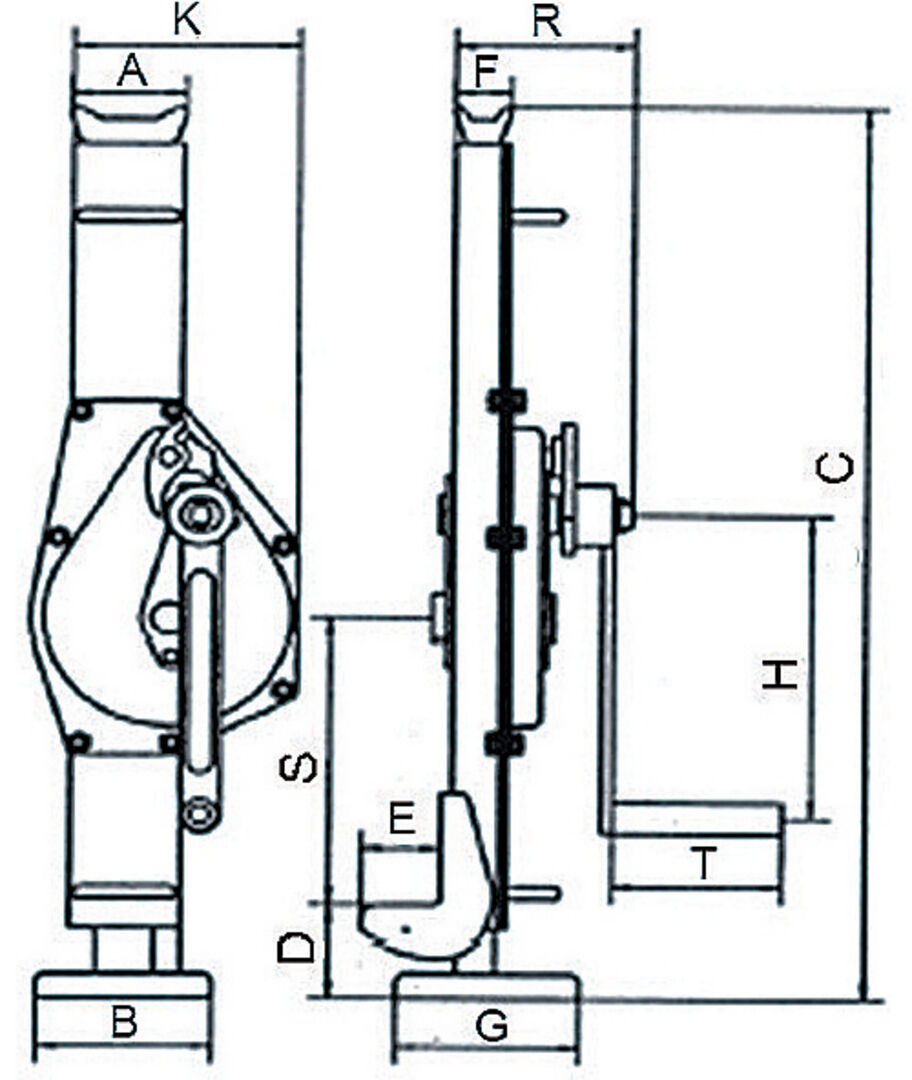MCBULL Stahlwinden DIN7355 Tragfähigkeit 10t