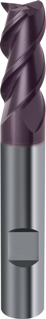 FORMAT Schaftfräser DIN6527L VHM TiAlN 3,0mm 45G Z 3