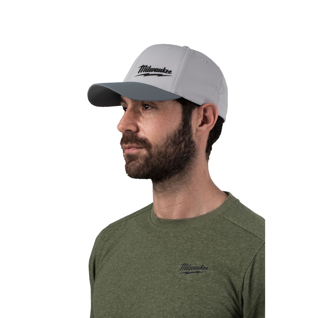 MILWAUKEE Basecap BCPGR-S/M Performance grau mit UV-Schutz