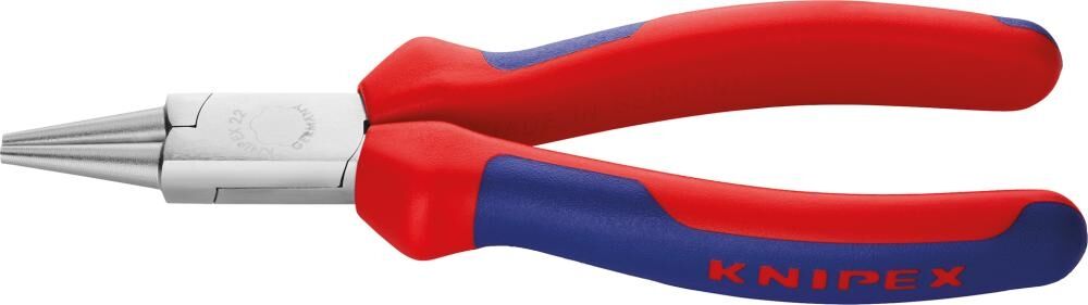 KNIPEX Rundzange 140mm Mehrkomponenten-Hülle verchromt 22 05 140