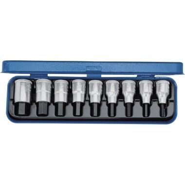 GEDORE Schraubendreher Set 1/2" 9-teilig innensechskant 5-17mm IN 19 Pm 6156250