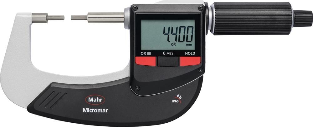 MAHR Digitale Bügelmessschraube mit abgesetzten Messflächen 0-25mm