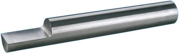 WILKE Gravierstichel 2,5x50mm einseitig vorprofiliert VHM K10/K20