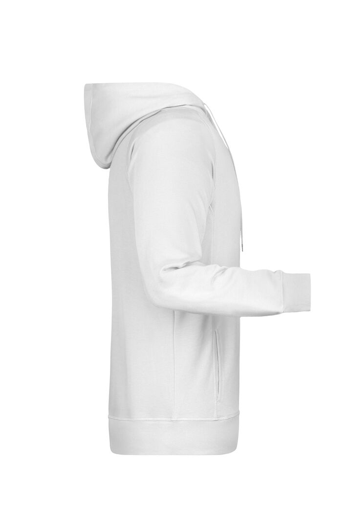 JAMES & NICHOLSON Hoody Gr. L white 8024