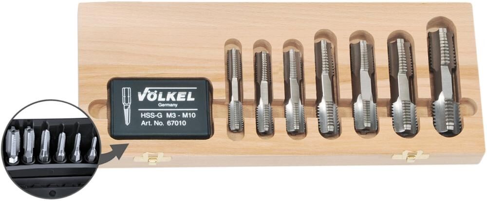 VÖLKEL Gewindebohrer Set M3-M20 HSS