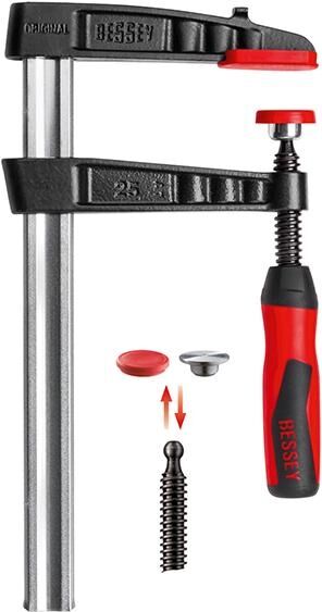 BESSEY Schraubzwinge Temperguss 600x120mm/35x11mm Zweikomponenten-Heft
