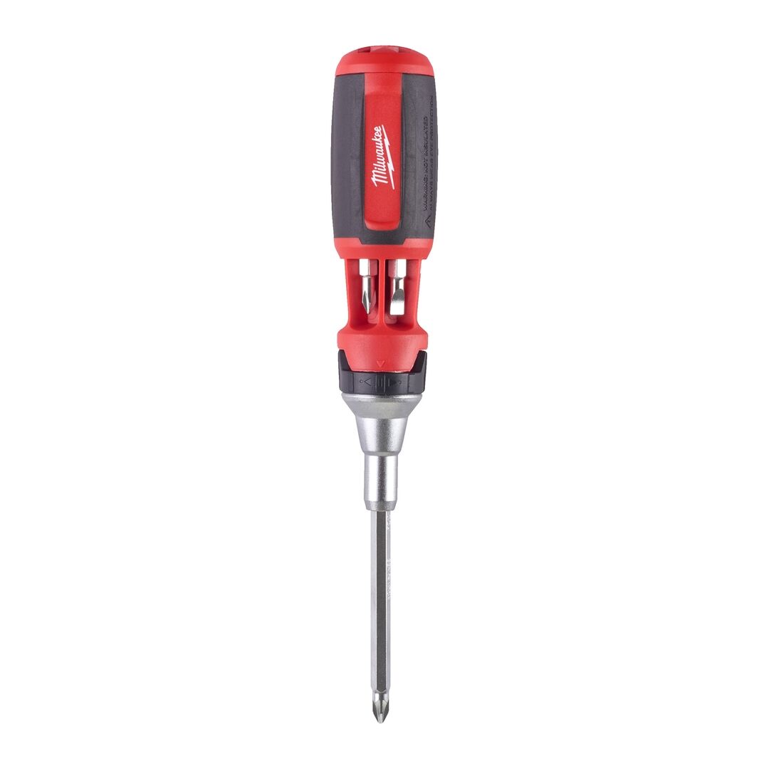 MILWAUKEE Schraubendreher mit Ratsche inkl. 7 Bits PH/PZ/TX/SL