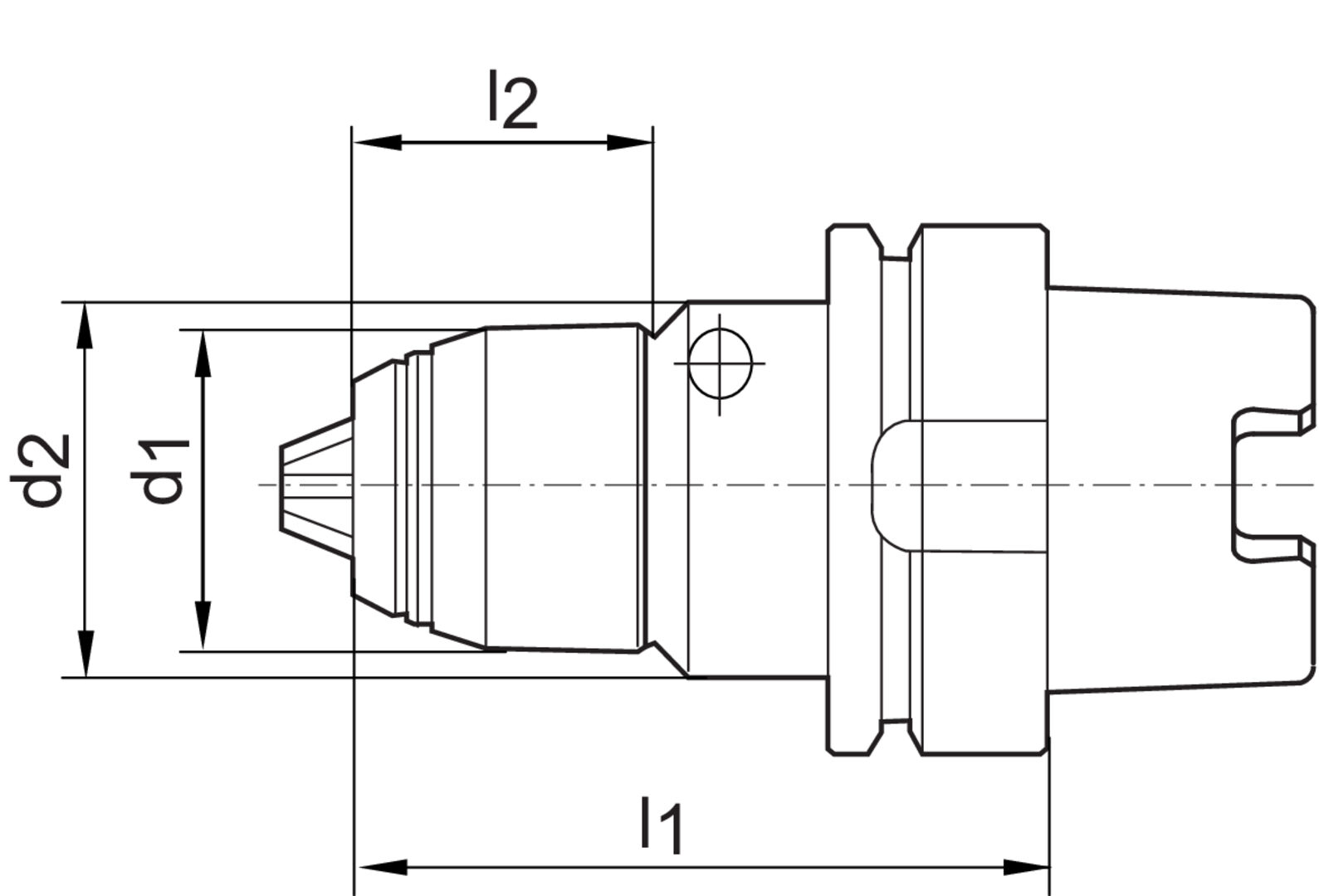 ALBRECHT Kurzbohrfür AKL D69893 1,0-16mm HSK 63