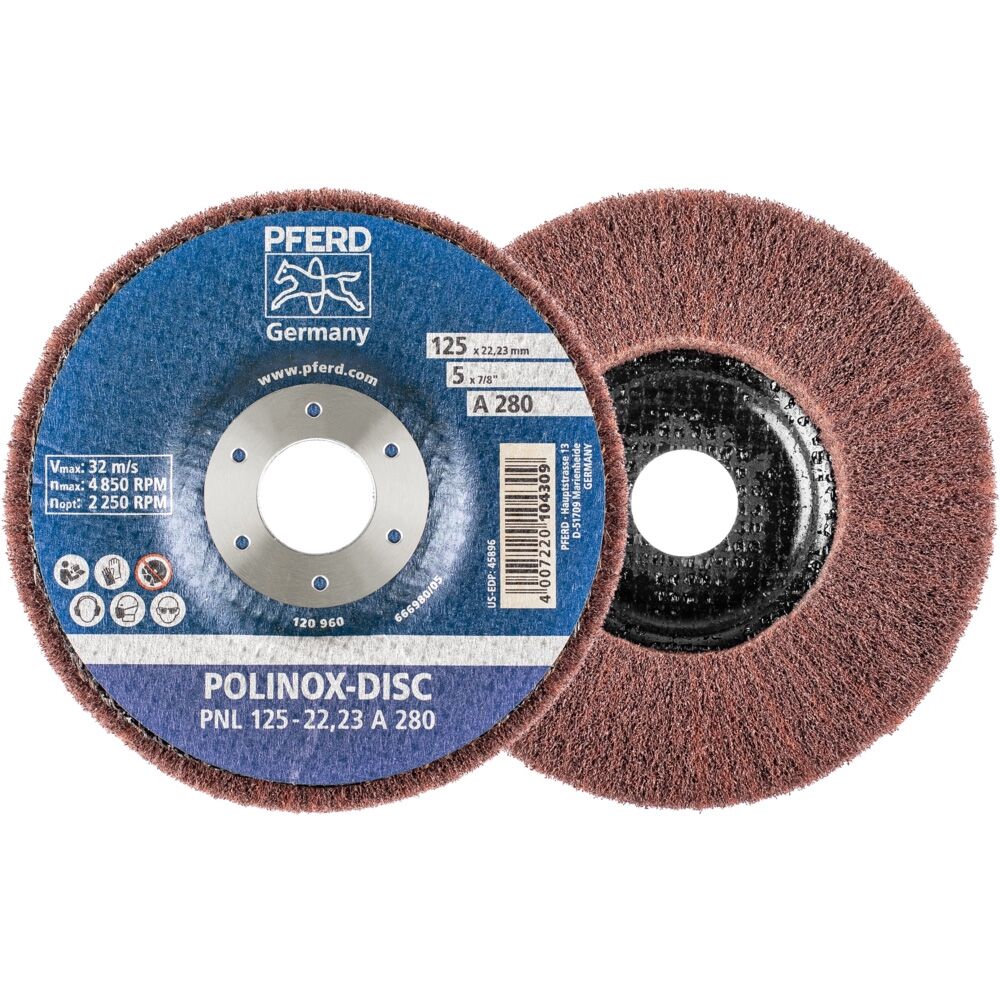 PFERD POLINOX-Schleifdisc 125x22,23mm A 280