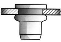GESIPA Blindnietmutter ALU STAND Flachkopf M 4x6x13