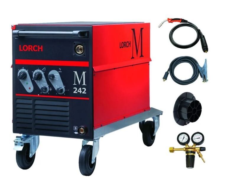 LORCH 3M MIG-MAG Schweißanlage mit Zubehör M 242 Brenner ML 2500 3m
