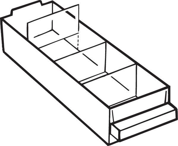RAACO Ersatz-Schublade Typ A klar