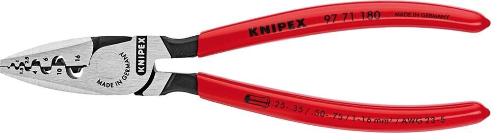 KNIPEX Crimpzange 180mm für Aderendhülsen 97 71 180