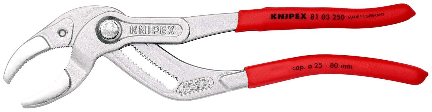KNIPEX Siphon-& Connectorenzange 250mm SpeedGrip Kunststoff 81 03 250