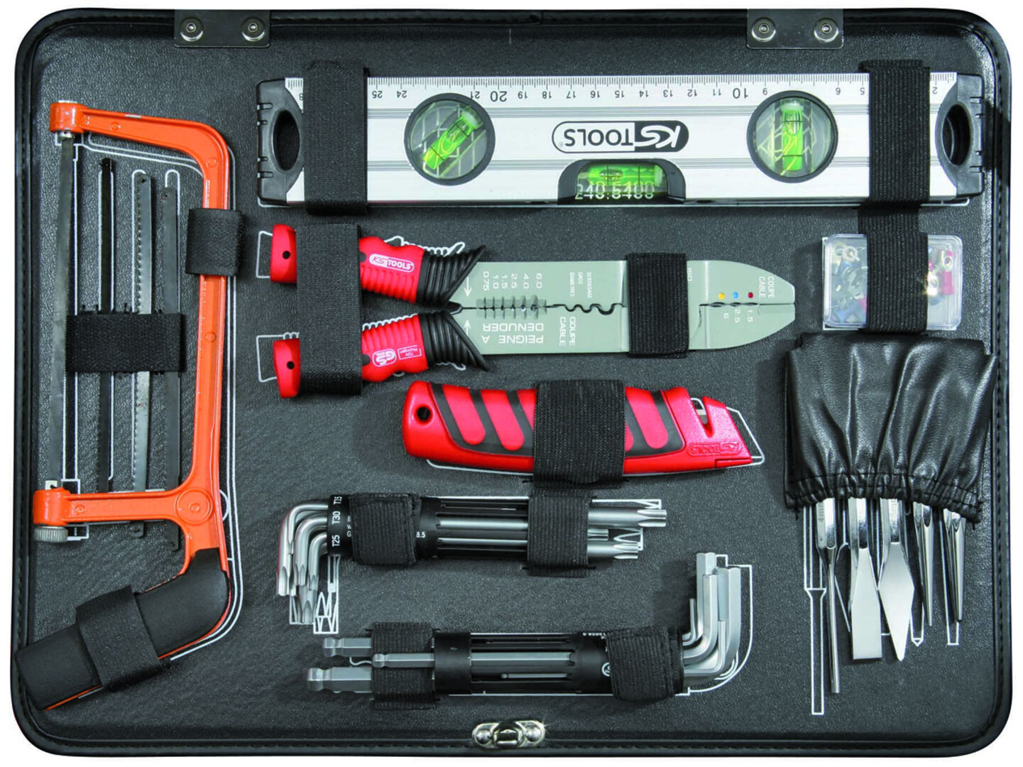 KS-TOOLS KS TOOLS Universal-Werkzeugsortiment 1/4" + 1/2",127-teilig im Koffer