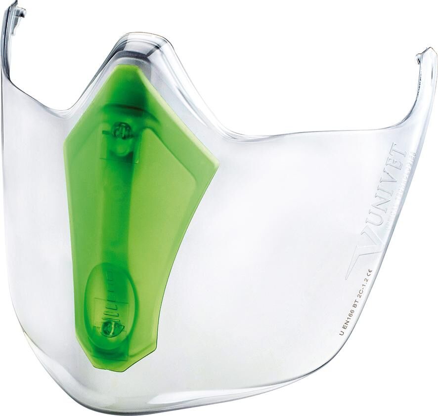 UNIVET Schutzvisier für Brille 6x3 Belüftung einstellbar