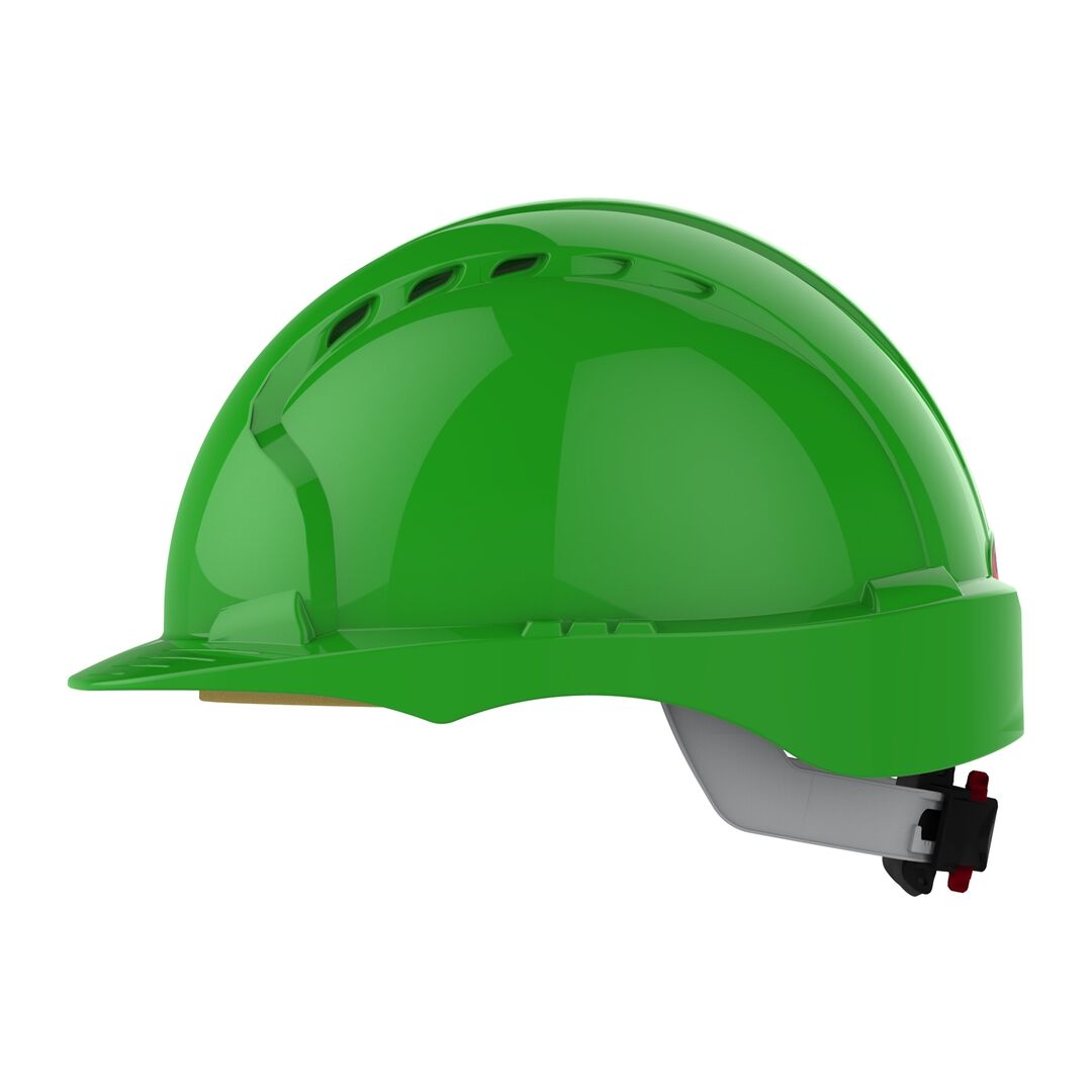 JSP Schutzhelm EVO3 AJF170 belüftet mit Schirm grün