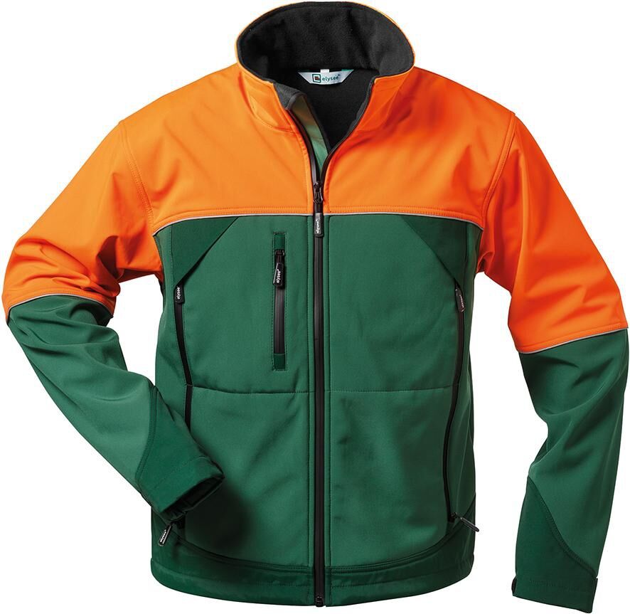 ELYSEE Forstjacke Sanddorn Soft shell,Gr. S,grün/orange