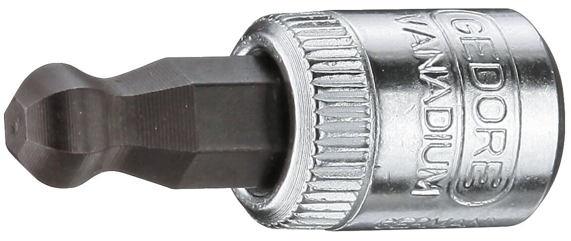 GEDORE Schraubendrehereinsatz 1/4" Kugelk. Innen- 6kt 4mm IN 20 K 4 2219409