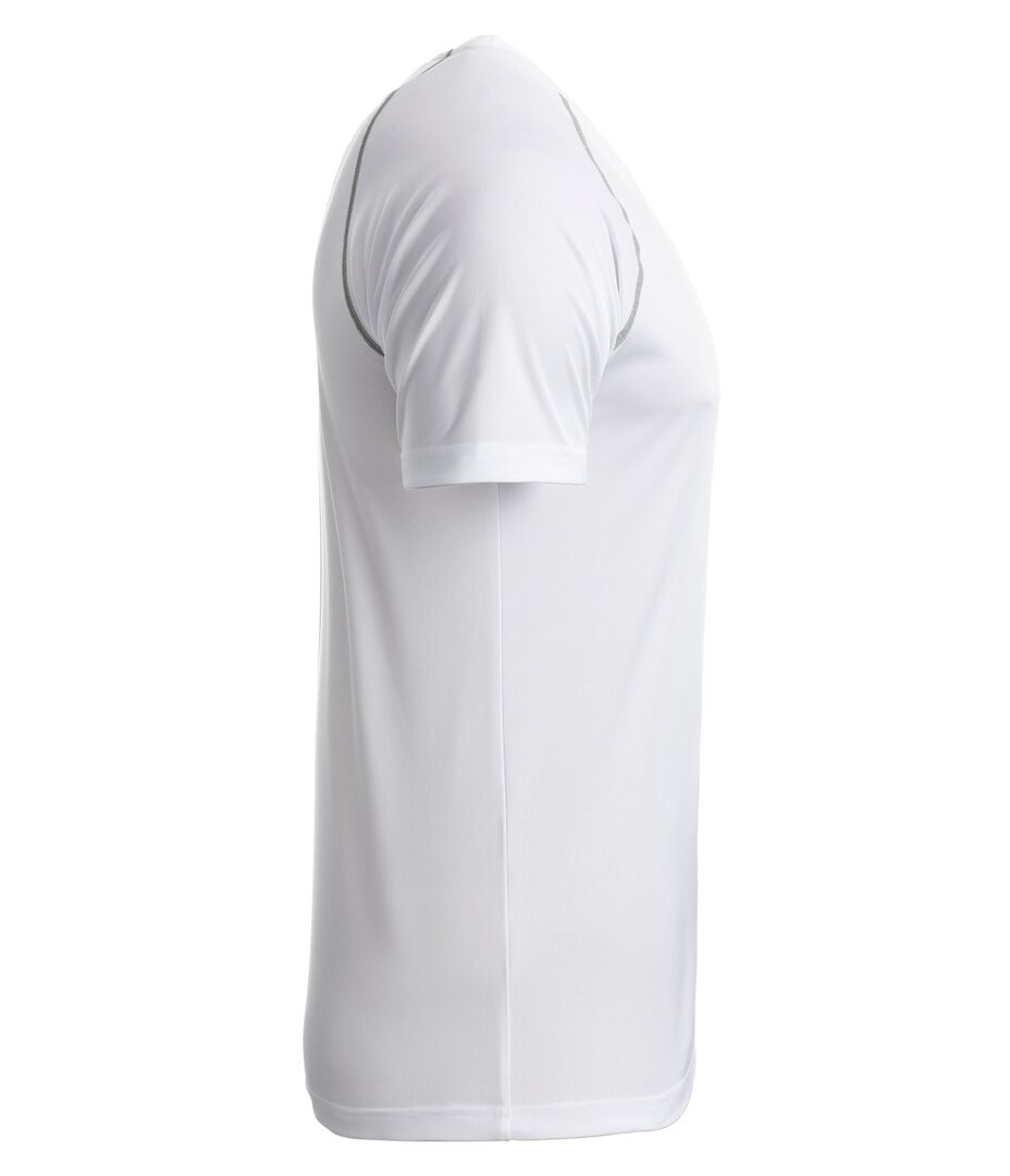 JAMES & NICHOLSON T-Shirt Sport Gr. S white/silver JN496