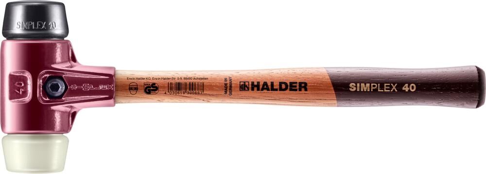 HALDER Schonhammer SIMPLEX 40mm Gummi/Nylon