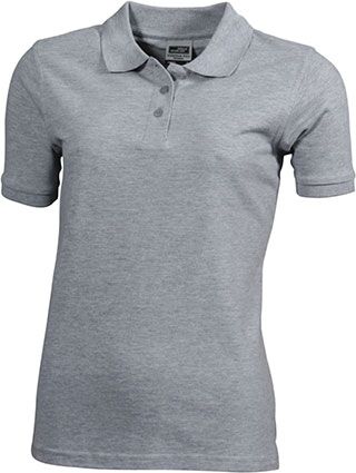 JAMES & NICHOLSON JN Workwear Polo Women JN803 100%BW grey-heather Größe L
