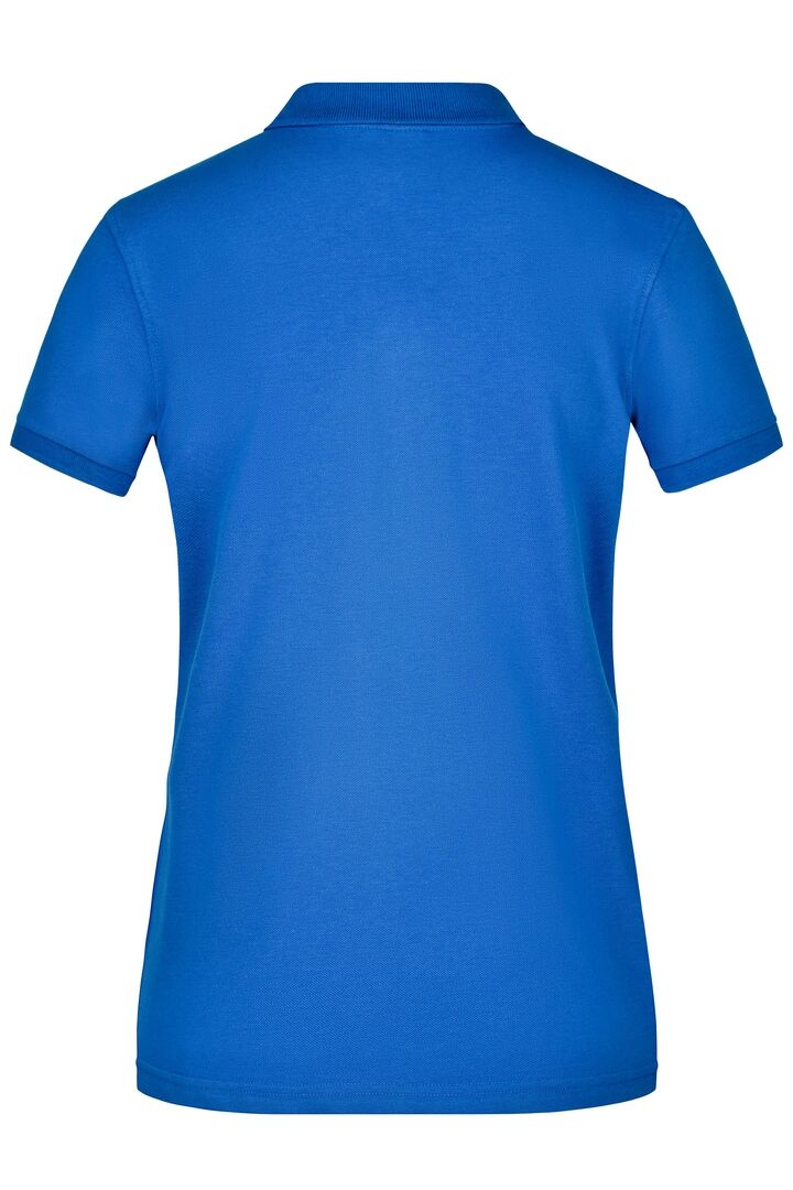 JAMES & NICHOLSON Polo Shirt Damen Elastic Piqué Gr. L royal JN709