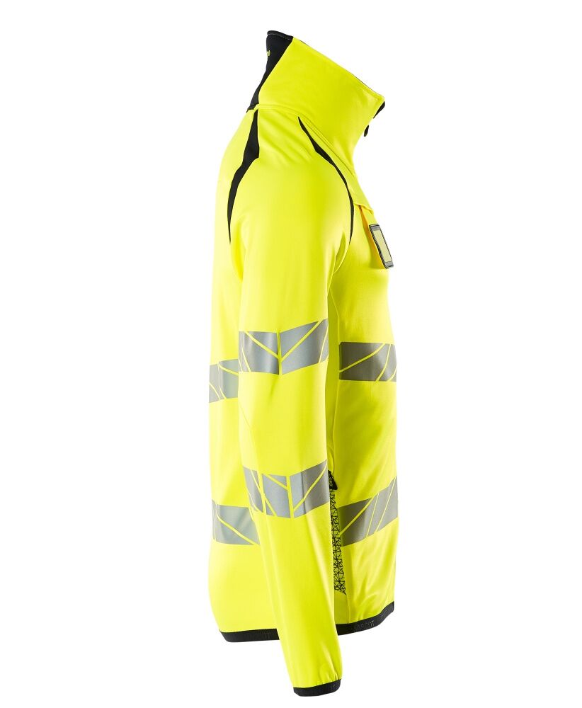 MASCOT Warnschutz-Fleece-Pullover Gr. 3XL Reißverschluss hi-vis gelb/schwarzblau 19103-315