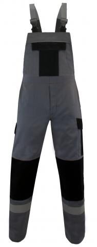 RENSING Latzhose Multi-5 350 Plus-R Gr. 50 grau/schwarz 350g/qm