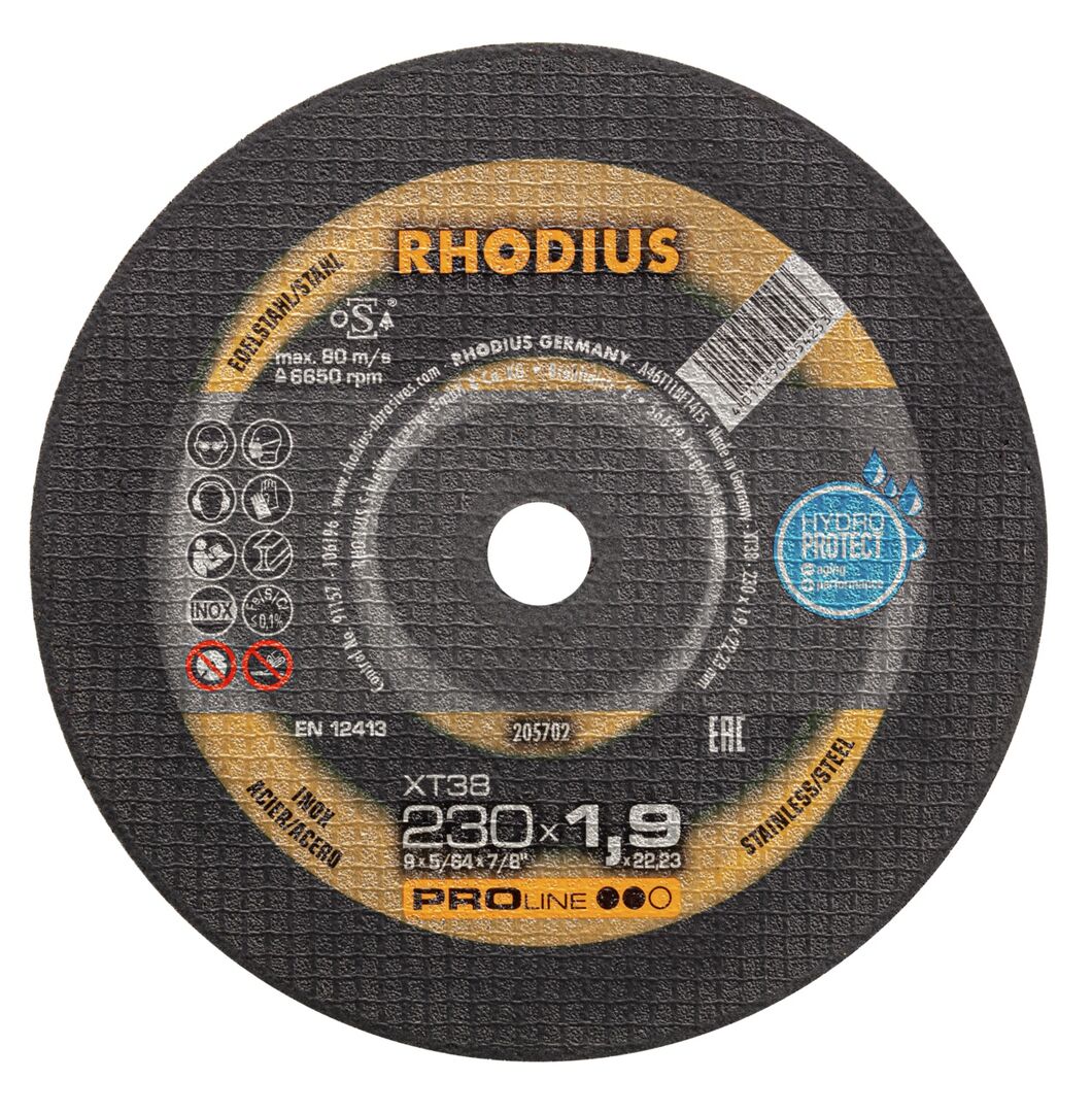 RHODIUS Trennscheibe XT38 230x1,9mm ger.