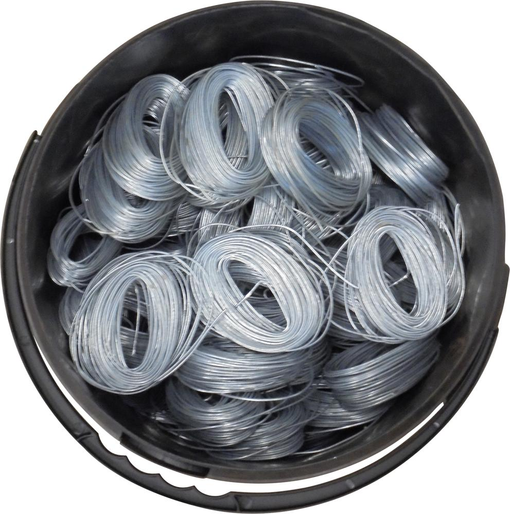 E-NORM Drahtmäuse / Flechtdraht weich verzinkt 1,4mm 100St. im Eimer