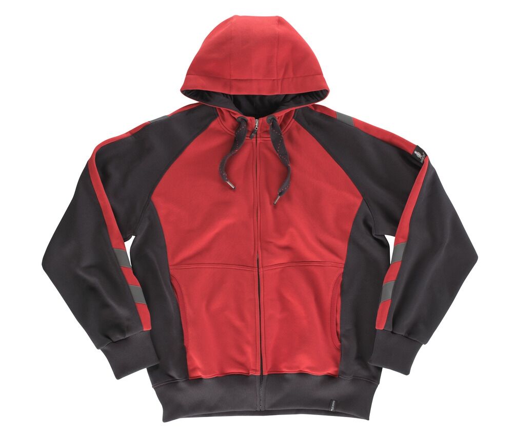 MASCOT Unique Sweat-Shirt Wiesbaden Gr.L rot/schwarz Kap. 50566-963