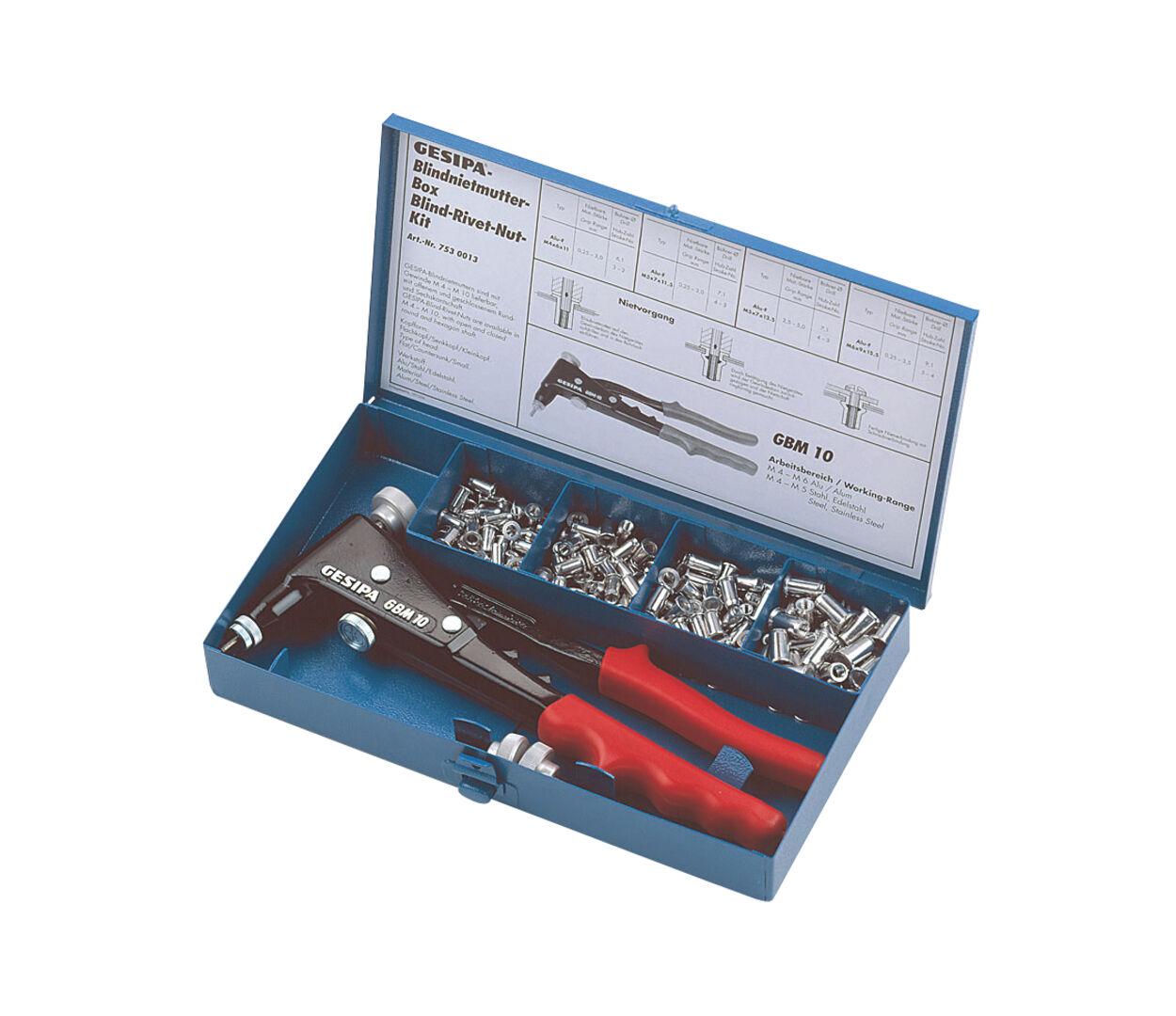 GESIPA BLINDNIETMUTTER-BOX GBM 10/ M 4- 6