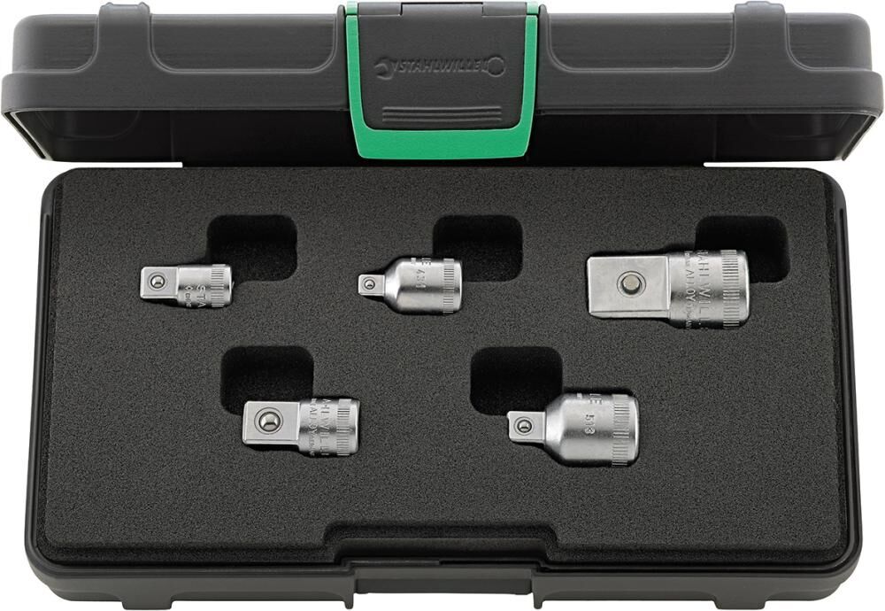 STAHLWILLE Vergrößerungsstück-/ Reduzierstück-Set 1/4"-3/4" 5-teilig