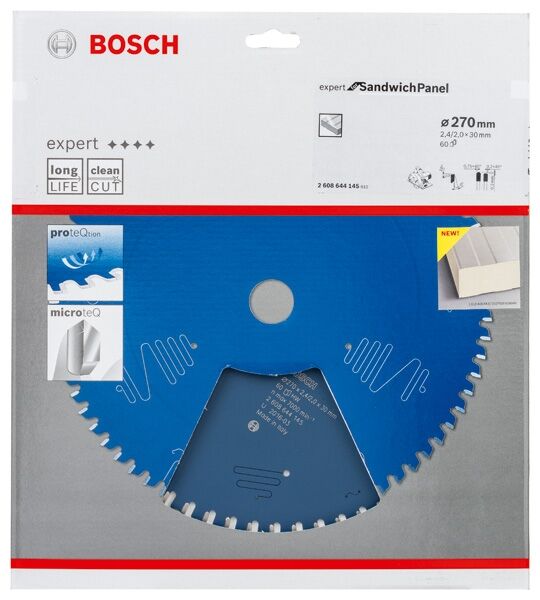 BOSCH Kreissägeblatt HW Expert Sandwich Panel 270x30x2,4 60T